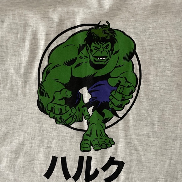 Marvel T-Shirt  Man Solid medium Short Sleeve Hulk - Picture 4 of 4